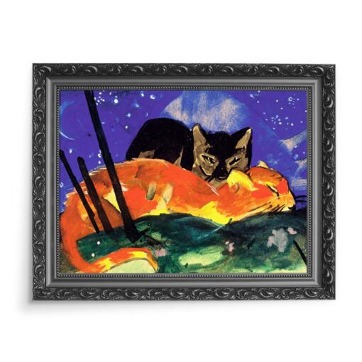 Franz Marc Dwa koty 70x50 wydruk na płótnie CANVAS