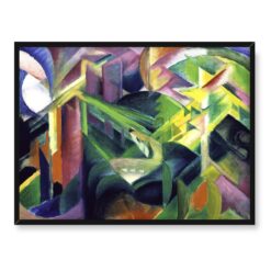 Franz Marc Jeleń w klasztornym ogrodzie 40x30