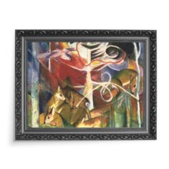 Franz Marc Jeleń w klasztornym ogrodzie 70×50 wydruk na płótnie CANVAS