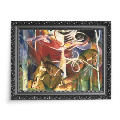 Franz Marc Jeleń w klasztornym ogrodzie 70x50 wydruk na płótnie CANVAS