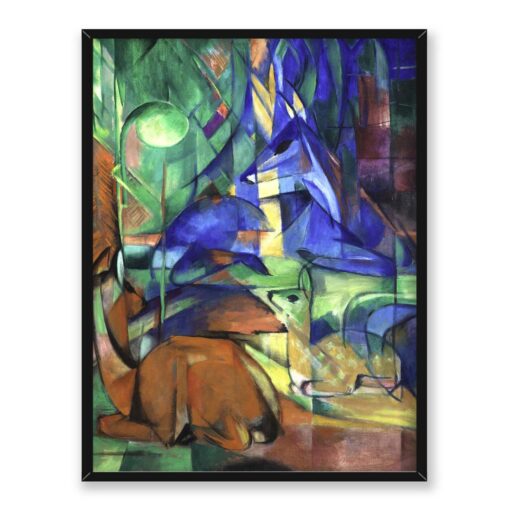 Franz Marc Jeleń w lesie 30x40