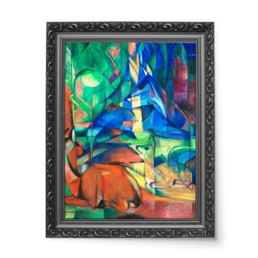 Franz Marc Jeleń w lesie 50x70 wydruk na płótnie CANVAS