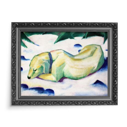 Franz Marc Pies na śniegu 70x50 wydruk na płótnie CANVAS