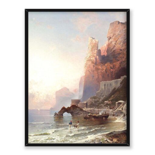 Franz Richard Unterberger Costa d Amalfi 30x40