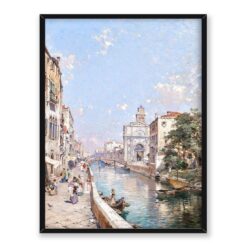 Franz Richard Unterberger Rio San Girolamo Wenecja 30x40