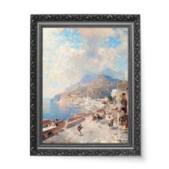Franz Unterberger Zatoka Salerno 50x70 wydruk na płótnie CANVAS