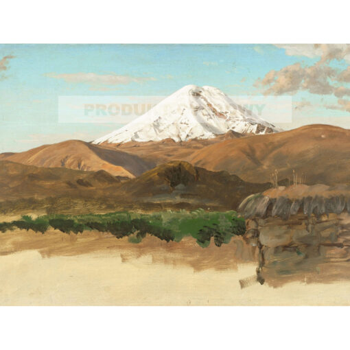 Frederic Edwin Church Studium góry Chimborazo w Ekwadorze — produkt cyfrowy do pobrania