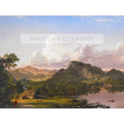 Frederic Edwin Church Dom nad jeziorem — produkt cyfrowy do pobrania