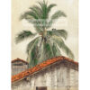 Frederic Edwin Church Drzewa palmowe i dachy domów Ekwador — produkt cyfrowy do pobrania