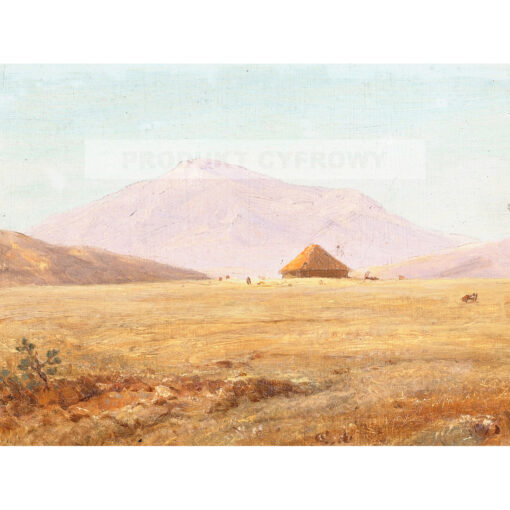 Frederic Edwin Church Ekwador górski płaskowyż z chatą — produkt cyfrowy do pobrania