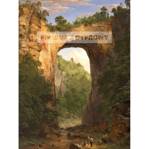 Frederic Edwin Church Most skalny Virginia — produkt cyfrowy do pobrania