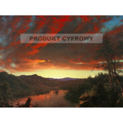 Frederic Edwin Church Zmierzch Twilight in the Wilderness — produkt cyfrowy do pobrania