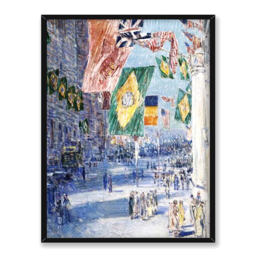 Frederick Childe Hassam Aleja Aliantów Brazylia Belgia 30x40