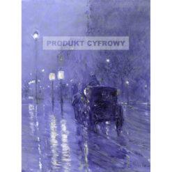 Frederick Childe Hassam Deszcz o północy — produkt cyfrowy do pobrania