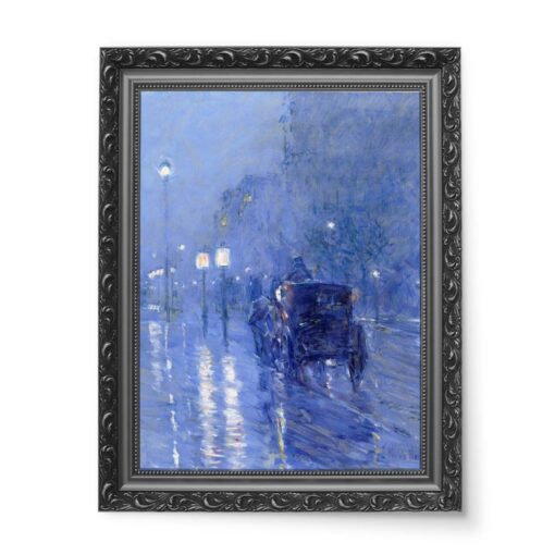 Frederick Childe Hassam Deszcz o północy 50x70 wydruk na płótnie CANVAS