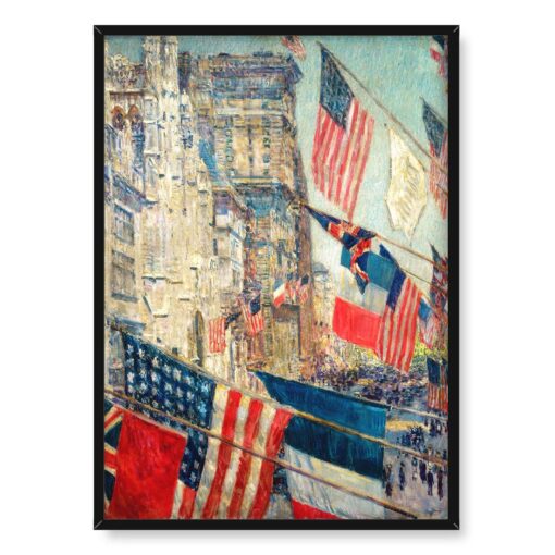 Frederick Childe Hassam Dzień Sojuszników maj 50x70