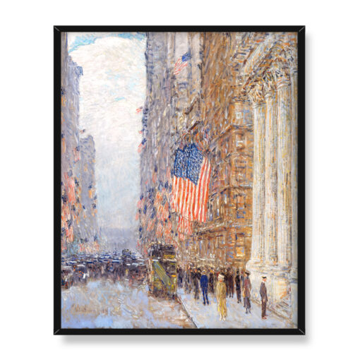 Frederick Childe Hassam Flagi na Waldorf 40x50 w RAMIE
