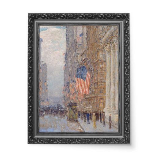 Frederick Childe Hassam Flagi na Waldorfie 50x70 wydruk na płótnie CANVAS