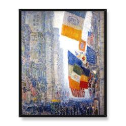 Frederick Childe Hassam Flagi urodzinowe Lincolna 40×50