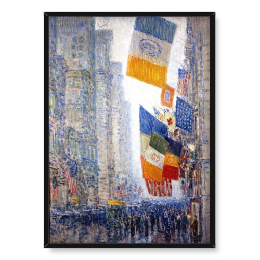 Frederick Childe Hassam Flagi urodzinowe Lincolna 50x70