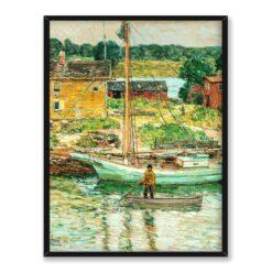 Frederick Childe Hassam Oyster Sloop Cos Cob 30×40