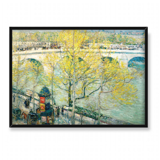 Frederick Childe Hassam Pont Royal Paryż 70x50