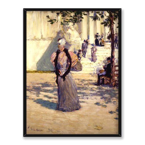Frederick Childe Hassam Postacie w świetle słonecznym 30x40 w RAMIE
