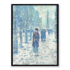 Frederick Childe Hassam Spacer po śniegu 30×40