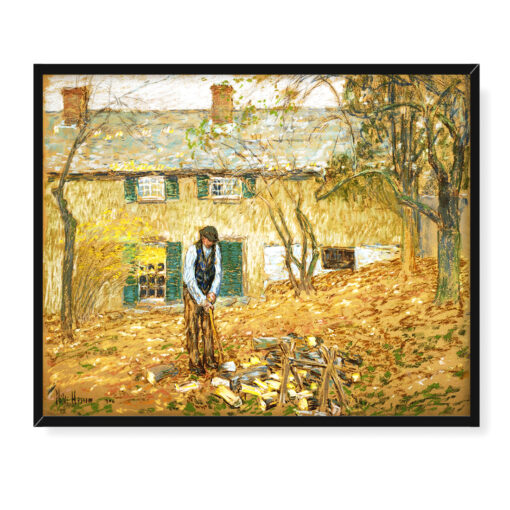 Frederick Childe Hassam Woodchopper 50x40 w RAMIE