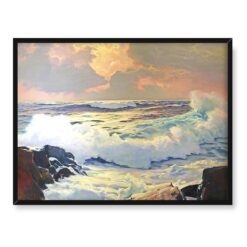 Frederick Judd Waugh Bursztyn jadeit i ametyst 40x30