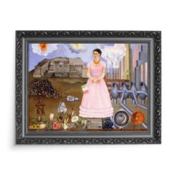 Frida Kahlo Autoportret na granicy Meksyku i Stanów Zjednoczonych 70×50 wydruk na płótnie CANVAS