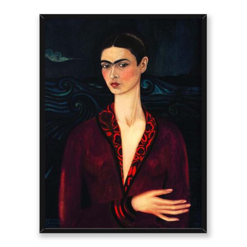 Frida Kahlo Autoportret w aksamitnym garniturze 30x40