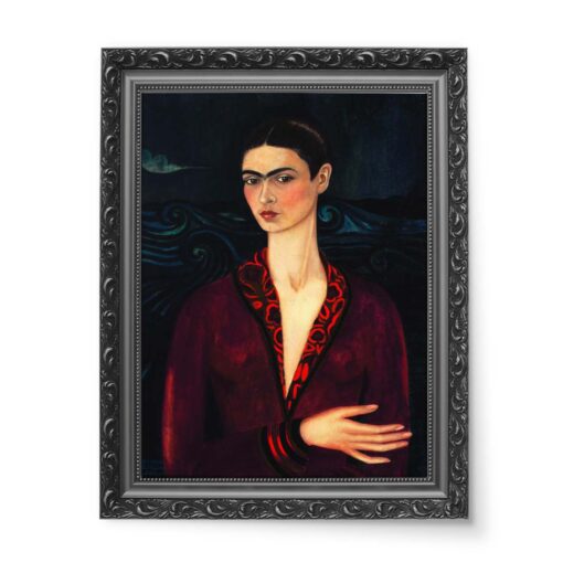 Frida Kahlo Autoportret w aksamitnym garniturze 50x70 wydruk na płótnie CANVAS