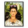 Frida Kahlo Autoportret z małpą i kotem 30×40