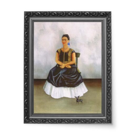 Frida Kahlo Autoportret z psem 50x70 wydruk na płótnie CANVAS