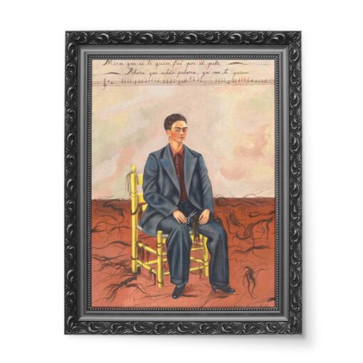 Frida Kahlo Autoportret ze ściętymi włosami 50x70 wydruk na płótnie CANVAS
