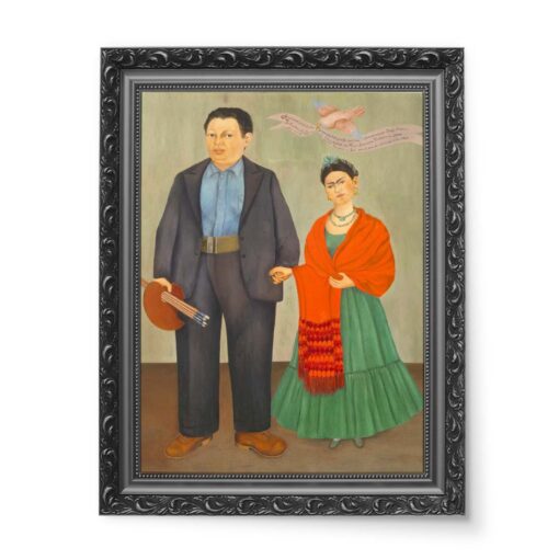 Frida Kahlo Frida and Diego Rivera 50x70 wydruk na płótnie CANVAS