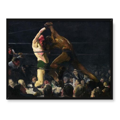 George Bellows Bokserzy Członkowie klubu 40x30 w RAMIE