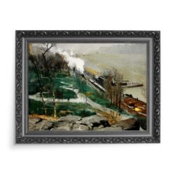 George Bellows Rzeka w deszczowy dzień 70x50 wydruk na płótnie CANVAS