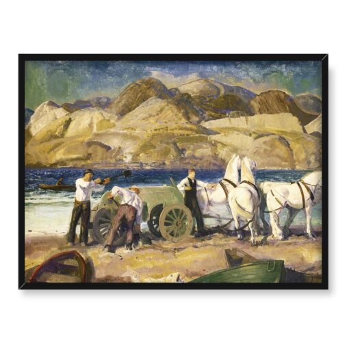 George Bellows Wóz z piaskiem 40x30