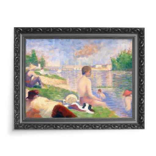 Georges Seurat Kąpiel w Asnieres Studium 70x50 wydruk na płótnie CANVAS