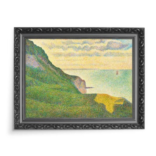 Georges Seurat Krajobraz morski w Port-en-Bessin Normandia 70x50 wydruk na płótnie CANVAS