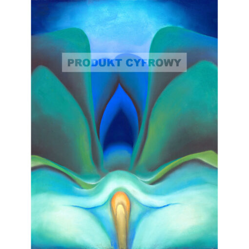 Georgia O'Keeffe Niebieski kwiat — produkt cyfrowy do pobrania