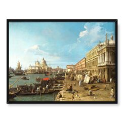 Giovanni Antonio Canal Molo i kolumna św. Teodora Wenecja 40x30