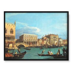Giovanni Antonio Canal Riva degli Schiavoni Wenecja 40x30