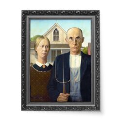 Grant Wood American Gothic Amerykański gotyk 50x70 wydruk na płótnie CANVAS