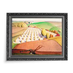 Grant Wood Jesienna orka 70x50 wydruk na płótnie CANVAS