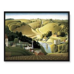 Grant Wood Stone City Iowa 40x30 w RAMIE