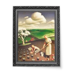 Grant Wood Wiosna na wsi 50x70 wydruk na płótnie CANVAS