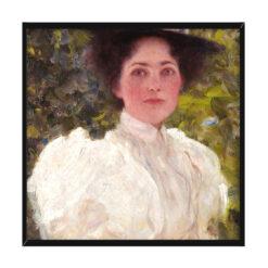 Gustav Klimt Dziewczyna w liściach 50×50